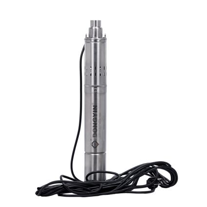 Насос шнековый скважинный 0.37кВт H 80(40)м Q 31(17)л/мин Ø75мм (нерж) DONGYIN (777202) - 1