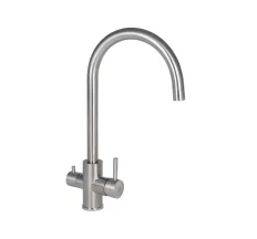 Смеситель для кухни Lidz Aria 24U-SFS, U-образный с подключением фильтра (k35)