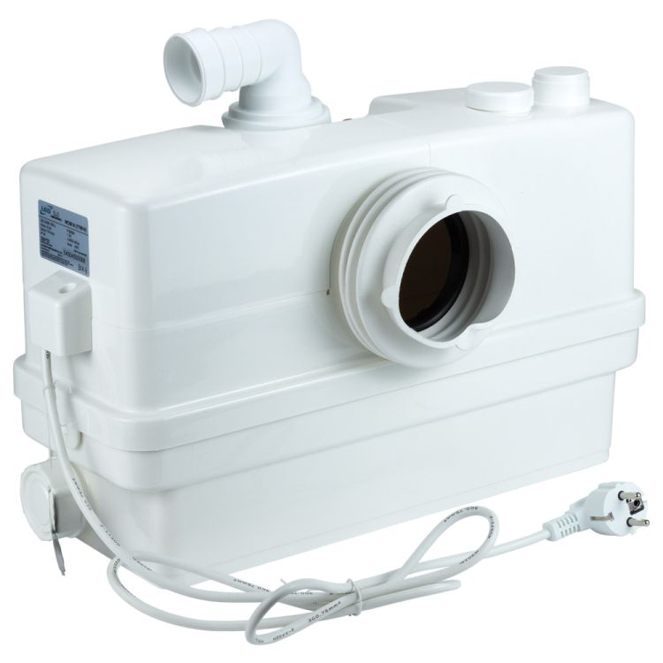 Каналізаційна станція 0.6 кВт Hmax 8.5 м Qmax 110л/хв 3 входи + фронтальний вхід 90мм LEO 3.0 (776914) - 1