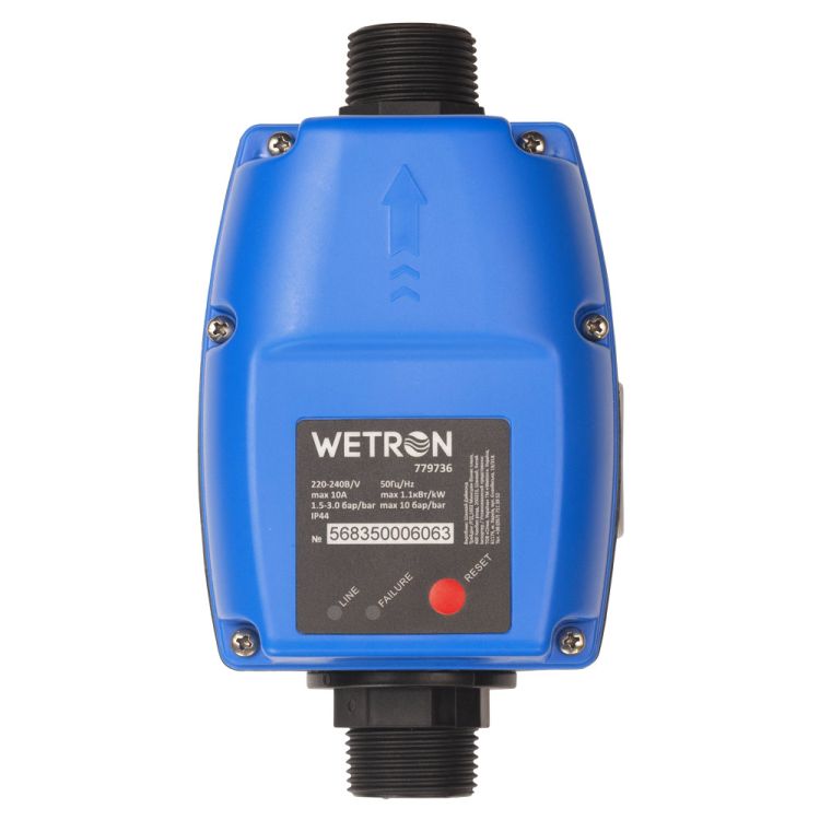 Контроллер давления электронный 1.1кВт Ø1&amp;quot; рег давл вкл 1.0-3.0 бар WETRON (779736) - 8