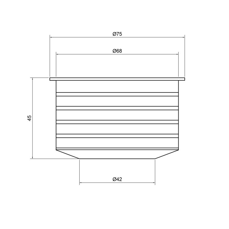 Переход резиновый канализационный 50*72 (чугун-пластик) TA Sewage - 2
