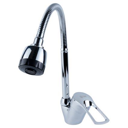 Смеситель SM Ø40 для кухни гусак гофрированный на гайке TAU (SM-4B644C) - 1