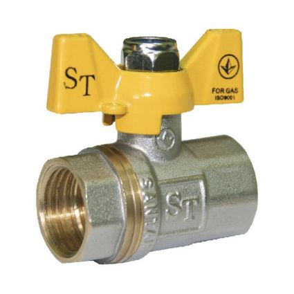 Кран кульовий 3/4&amp;quot; вв жм газ SANTAN Standart - 1