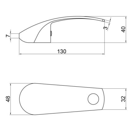 Ручка для змішувача Lidz (CRM) 57 81 040 02 Mars - 2