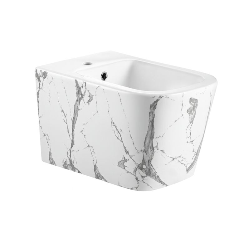 Біде підвісне Qtap Tern 520x350x330 мм, Marble QT17551303GMR - 1