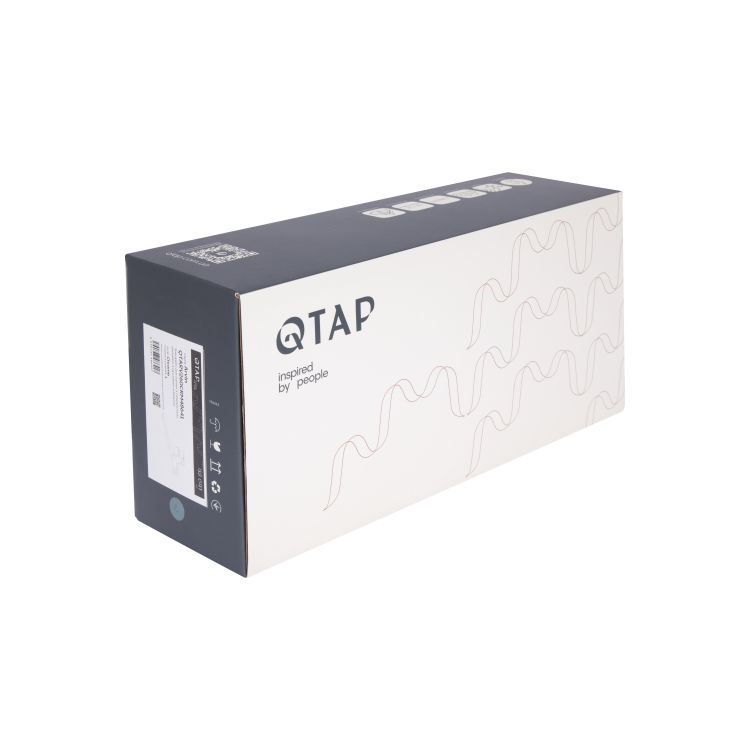 Змішувач для ванни Qtap Arvin з довгим поворотним виливом та душовим гарнітуром QTARV260CRM48641 Chrome - 8