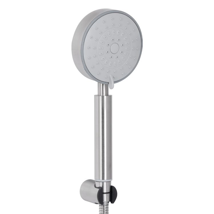 Смеситель д/ванны Pure 005 с длинным поворотным изливом (с душ. гарнитуром) Nickel BRIPUR005NKL Brin - 3