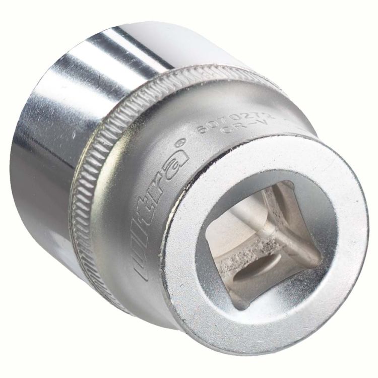 Насадка шестигранна коротка 1/2&amp;quot; 27мм CrV ULTRA (6070272) - 7