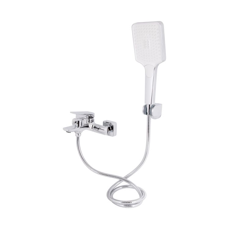 Змішувач для ванни Qtap Crow з душовим гарнітуром QTCRO259CRM48646 Chrome - 3