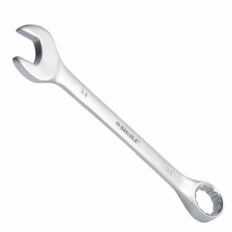 Ключ рожково-накидний 34мм CrV satine Sigma (6021341) - 4
