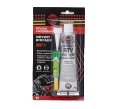 Герметик Силіконовий RTV формувач прокладок високотемпературний + 300 ° з Сірий 85г ОАЕ ASMACO (6371241)