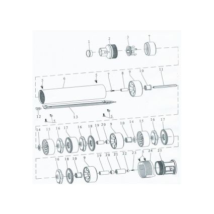 777115 Насос ц/бежный погружной 1.1 кВт 110м-10л/мин/25м-80л/мин каб.2.2м - 4