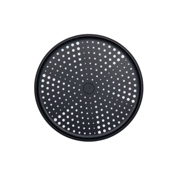 Лійка для верхнього душу Qtap Hlavova D 250 мм округла QTHLA107BLM45949 Black Matt - 4