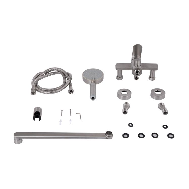 Lidz Luna 005 Змішувач для ванни (з душовим гарнітуром) (k35) Nickel - 7