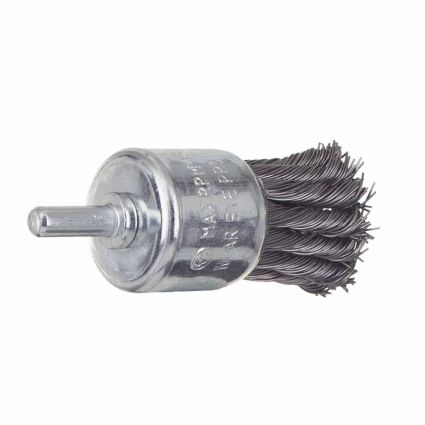 Щітка дротяна чашевидних Ø30мм хвостовик О6мм (сталевий витий) Sigma (9028031) - 3