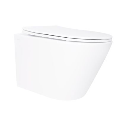 Унитаз подвесной Qtap Swan безобедочный с сиденьем Soft-close QT16335180W - 1