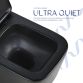 Унітаз підвісний Qtap Crow Ultra Quiet 485×340×290 мм, Matt Black, з сидінням Slim Duroplast/ Soft-close/ Quick Release QT05335171MB - 5
