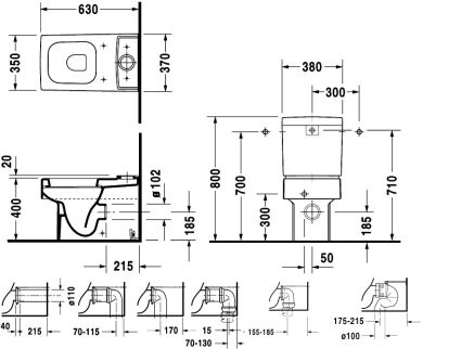 Унітаз підлоговий Duravit Vero (2116090000) - 2
