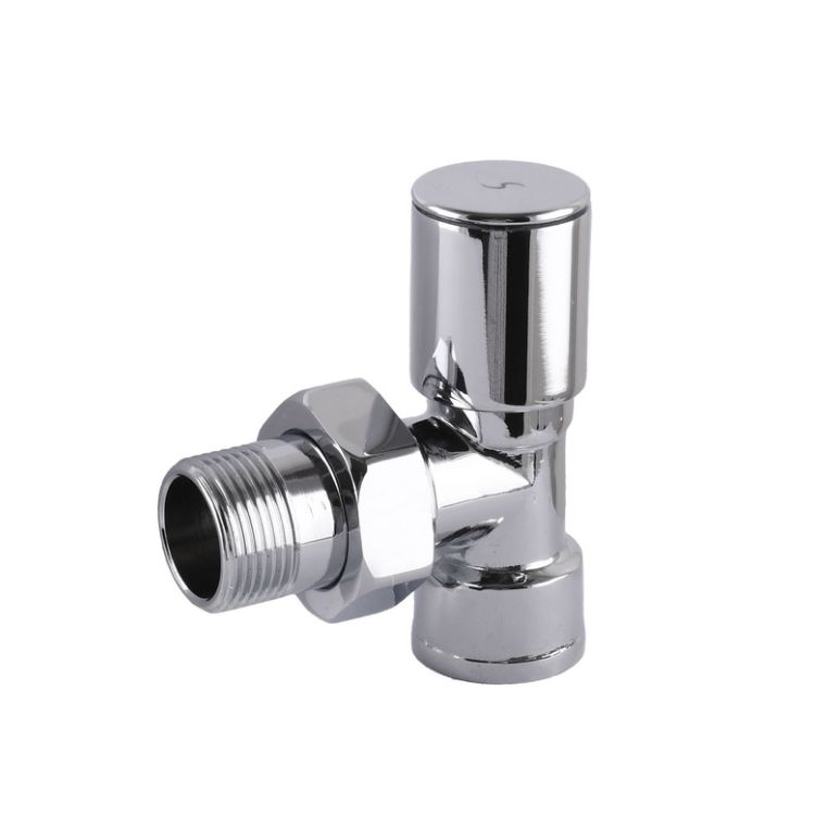 Кран кутовий ВЕРХ 1/2 хром Solomon для рушникосушки 1845 - 1