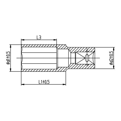 Насадка шестигранная длинная 1/2&amp;quot; 22мм CrV ULTRA (6072222) - 2