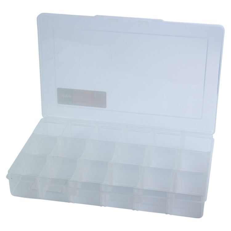 Органайзер пластиковый прозрачный 18 отсеков 310×200×50мм ULTRA (7417082) - 3