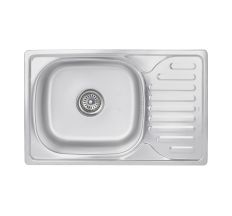 Кухонна мийка Brinex 6642 0,8 мм Satin (BRIN6642SAT08)