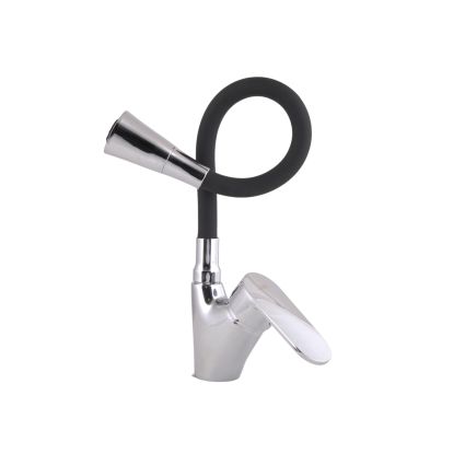 Змішувач для кухні Tani 007F3 з гнучким виливом (k40) LDTAN007F3BCR37649 Black / Chrome Lidz - 3