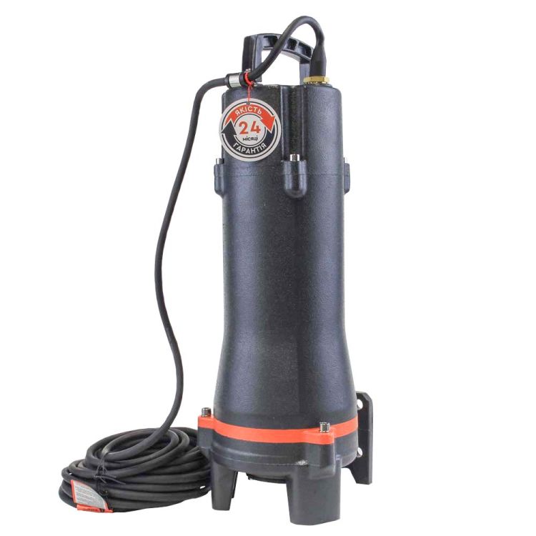 Насос канализационный 1.5кВт Hmax 23.м Qmax 170л/мин (с режущим механизмом) LEO 3.0 (773953) - 1