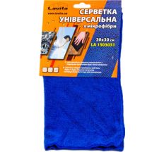 Салфетка уни.30смх30см микрофиб.синяя(LA 1503031)LAVITA