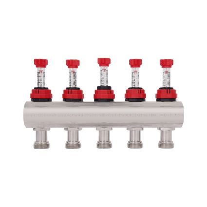 Колектор з витратомірами SD Forte 1&amp;quot; на 5 виходів - 4