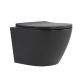 Унітаз підвісний Qtap Robin Ultra Quiet 520×365×340 мм, Anthracite, з сидінням Slim Duroplast / Soft-close / Quick Release QTROB26AN48995 - 1