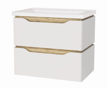 Тумба 60 підвісна Сакраменто з ум. Глорія 60 (біла), Van Mebles - 1