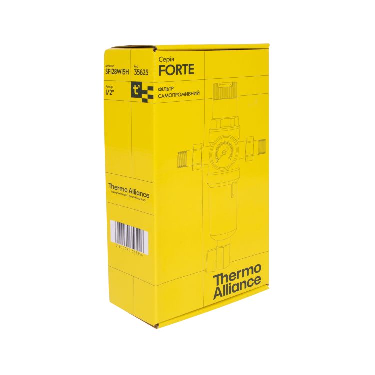 Фильтр самопромывной SD Forte 1/2&amp;quot; с редуктором для горячей воды - 8