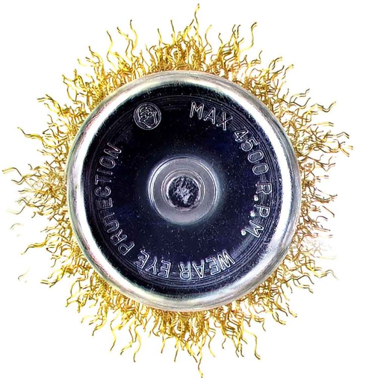 Щітка дротяна чашевидних Ø50мм хвостовик О6мм (латуньований) Sigma (9015051) - 6