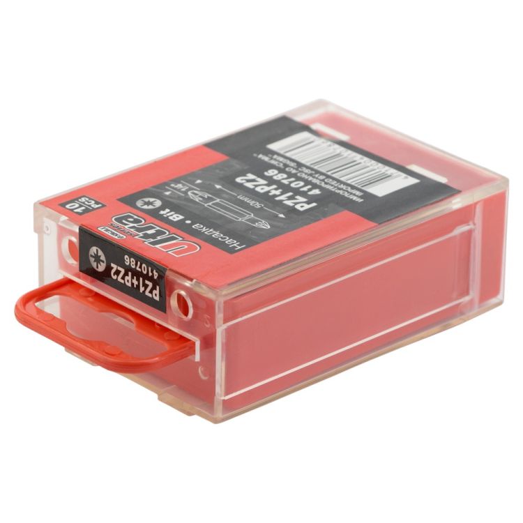 Набор бит двухсторонних PZ1-PZ2x60мм 1/4&amp;quot; 10шт S2 (пласт кейс) ULTRA (4011402) - 3