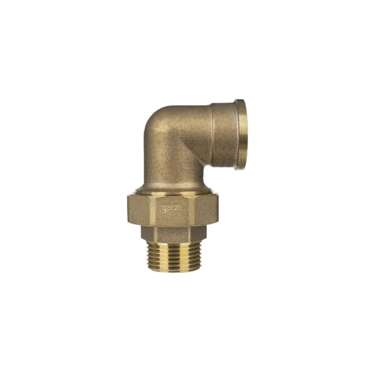 Американка згін 1/2&amp;quot; вз кутова латунь конусна з гум.ущ.арт,98 GEBO - 1