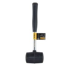 Киянка резиновая чёрная 225г металлическая обрезиненная рукоятка SIGMA (4317461)