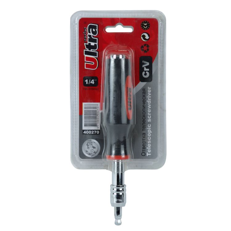 Вороток отверточный 1/4&amp;quot; телескопічний 190-318мм ULTRA (400270z) - 2