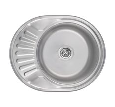 Кухонна мийка Brinex 5745 0,8 мм Satin (BRIN5745SAT08)