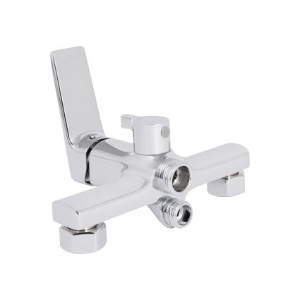 Змішувач для ванни Qtap Crow з довгим поворотним виливом та душовим гарнітуром QTCRO260CRM48647 Chrome - 4