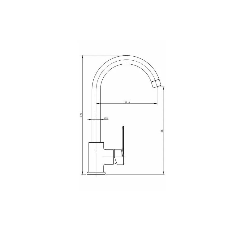 Смеситель д/кухонной мойки 2113-915-00 LINDA KFA ARMATURA - 2