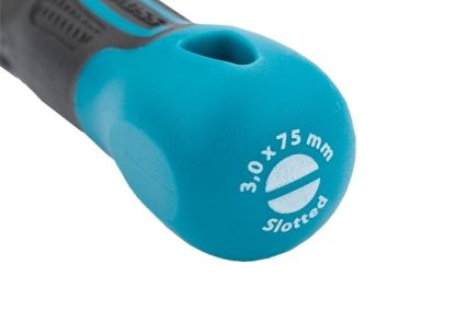 Отвертка SL3,0 x 75 мм S2 трехкомпонентная рукоятка GROSS 12101 - 4