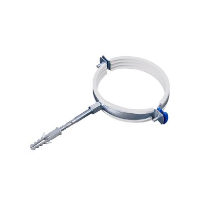 Хомут г/г+гайка+винт+дюбель (100) 4&amp;quot; Санди (белая резина) SD100100 - 1