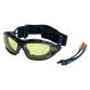 Набір окуляри захисні з обтюратором і змінними дужками Super Zoom anti-scratch, anti-fog (бурштин) Sigma (9410921) - 2