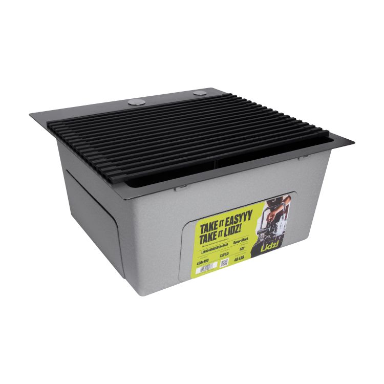 Сушарка на кухонну мийку Lidz Acsis LA06 Black, квадратна основа, для посуду 430х303 мм LDACSLA06BLM49764 - 5