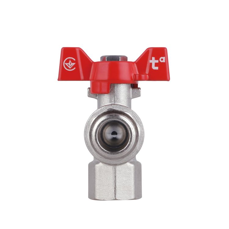 Кран кульовий SD Forte 1/2&amp;quot; ВН для води кутовий (метелик) - 6