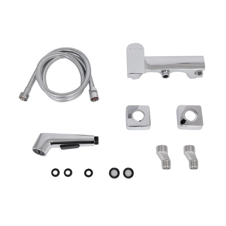 Набір для гігієнічного душу Qtap Nando QTNAN262CRM48654 Chrome - 7