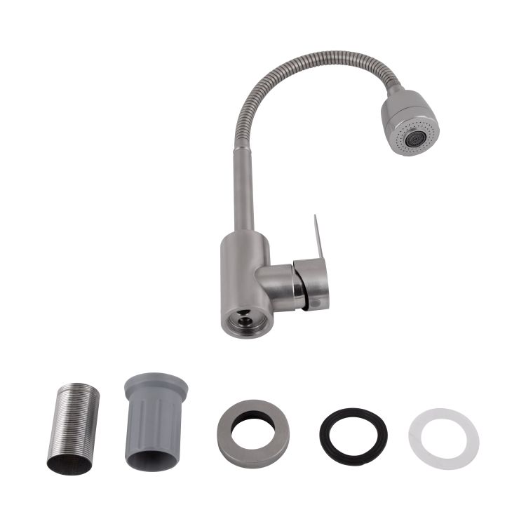 Смеситель для кухни Pure 015F41 с гибким изливом Nickel BRIPUR015F41NKL Brinex - 5