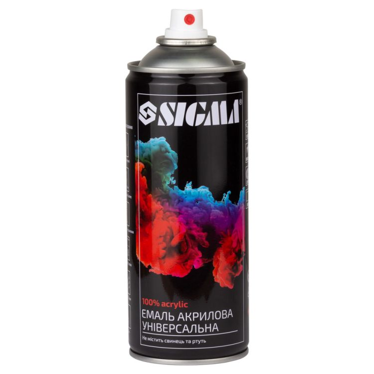 Эмаль аэрозольная акриловая 400мл RAL 4005 фиолетовый глянец SIGMA (2737131) - 2