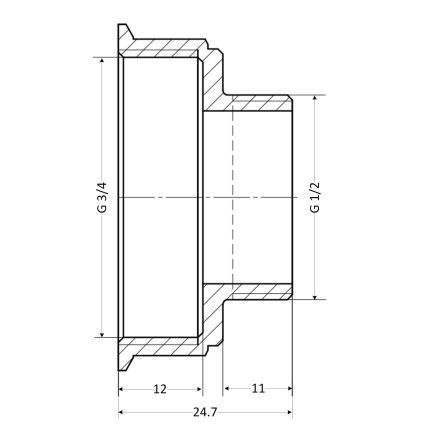 Перехід Thermo Alliance Standart 3/4&amp;quot;х1/2&amp;quot; ВЗ SD4091520L6 - 2